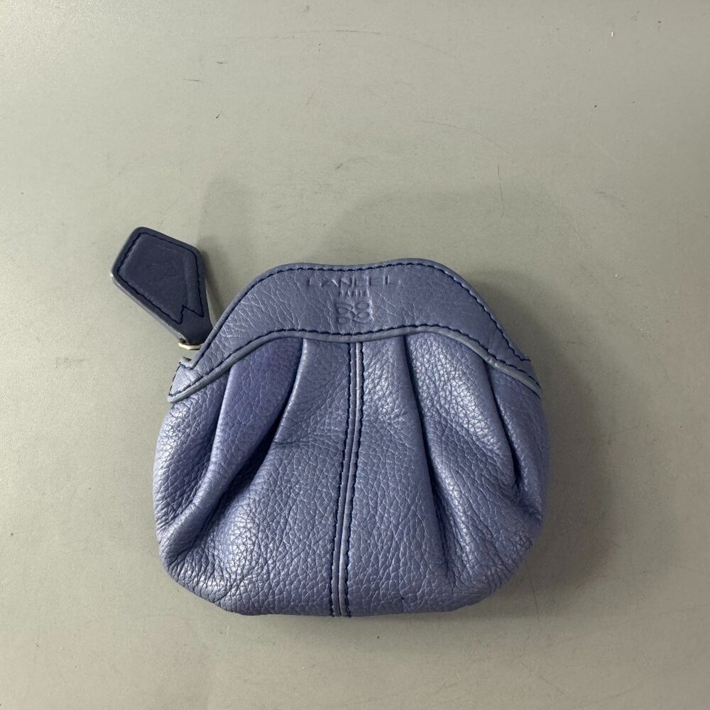 Lancel Paris Gusset Leather Wallet/Coin Purse, Violet